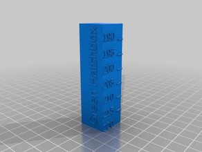 dremel idea generador de hatchbox calibración la temperatura torre 3d impresión pruebas personalizado 3d print model - Mito3D