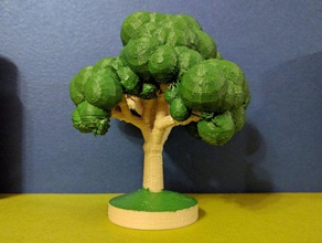customizable procedurally generated trees models customizer fairy forest fractal miniature model trains organic parametric tabletop wood 3d print model - Mito3D