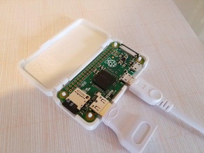 una pieza raspberry pi cero la caja de cámara gpio electrónica 3d print model - Mito3D