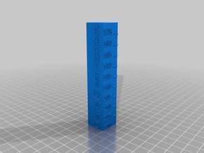 dremel temperature calibration tower 100mm 3d printing tests customized 3d print model - Mito3D