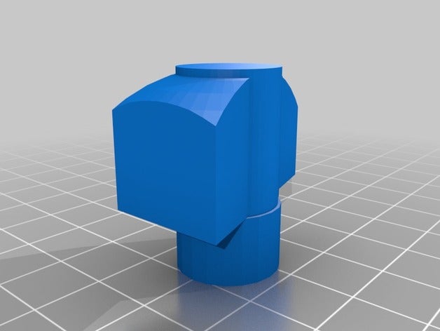 doccia deviatore manopola di sostituzione parti personalizzato 3D print model - Mito3D