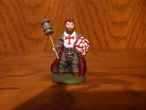 isaac silverwind cleric remixed dutchmoguls silverleaf champion toys games dnd miniature miniatures paladin roleplaying 3d print model - Mito3D