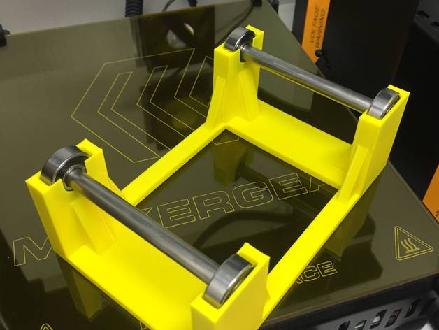 simple universel support de bobine 3d l'imprimante accessoires facile filament titulaire minimes 3D print model - Mito3D
