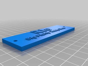 my customized custom plaque nameplate customizer rio accessories 3d print model - Mito3D