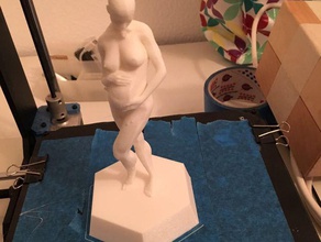 nude femme enceinte plate-forme les gens 3d print model - Mito3D
