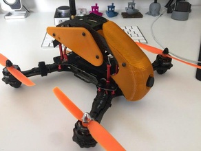 robocat 270 gölgelik rc araç drone gerçek yarışçı haube hood quadrocopter 3d print model - Mito3D