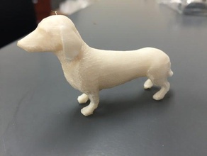 dachshund--remixed supports animals 3d print model - Mito3D