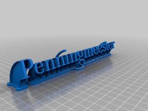 penningmeester nameplate 1 office customized 3d print model - Mito3D