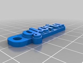 glroia lowercase keychain keychains customized 3d print model - Mito3D