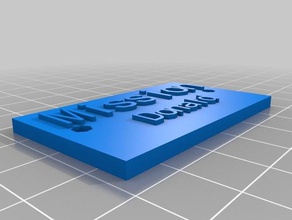 my customized custom plaque mission accessories 3d print model - Mito3D