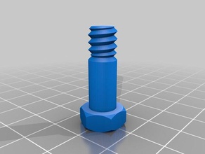 m8 nonthread 15 mm thread 8 mmmy customized nut job bolt washer threaded rod factory parts 3d print model - Mito3D