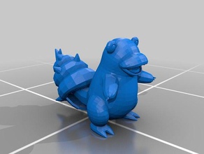slowbro 3d baskı pokemon 3d print model - Mito3D