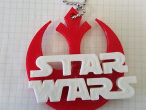 star wars sac à dos de l'étiquette porte-clés alliance rebelle starwars rebels la valise tags 3d print model - Mito3D