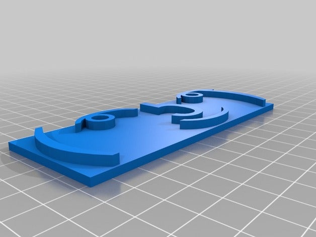 lenny face 2d art 3D print model - Mito3D