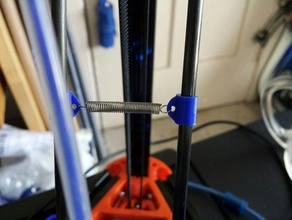 kossel 5mm diagonal rod spring clip 3d printer parts delta effector jitter tensioner traxxas 3d print model - Mito3D