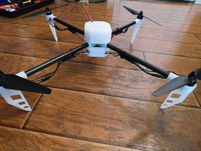 hawk mostly 3d printed quadcopter rc vehicles drone frame quadrocopter quadrotor quad copter 3d print model - Mito3D