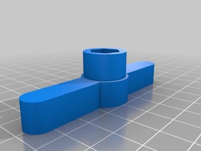 adaptateur hexagonal manche d'outil outils personnalisé 3d print model - Mito3D