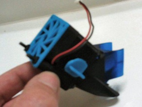e3d v6 fan manual controlled flap printer accessories 3d print model - Mito3D