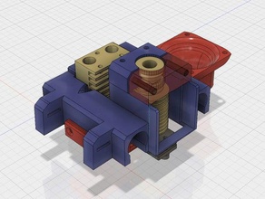 triple bowden extrusora x-carro quimera mendel max 15 3 d de la impresora partes 3d print model - Mito3D