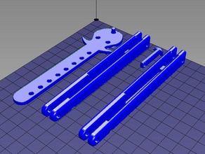 working butterfly knife mechanical toys 3d print model - Mito3D