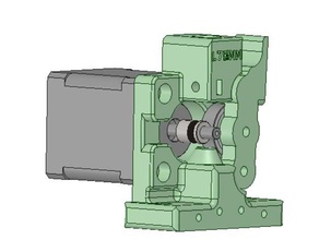 scalaire de l'extrudeuse 175mm 3d l'imprimante extrudeuses des systèmes modulaires bowden entraînement direct mise à niveau la partie xl 3d print model - Mito3D