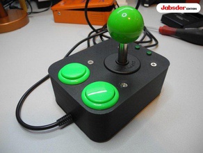 arcade joystick usb amiga, c64 vidéo jeux zippyy 3d print model - Mito3D