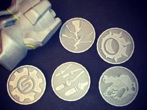 overwatch ultimate coins some them badges blizzard game symbol video 3d print model - Mito3D