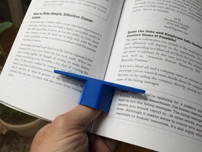 comfy book opener page keeper office holder reading aid 3d print model - Mito3D