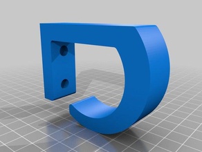 underdesk Kabel-management-Haken andere 3d print model - Mito3D