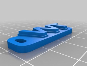 vvt tag keychains customized 3d print model - Mito3D