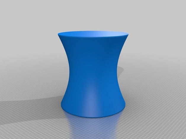 o hiperbolóide pedestal decoração 3D print model - Mito3D