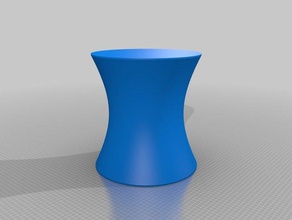 hyperboloid pedestal decor 3d print model - Mito3D
