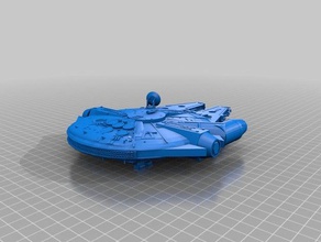 millennium falcon 3d impressão 3d print model - Mito3D