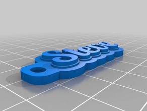 steve Schlüsselbund Schlüsselanhänger angepasst 3d print model - Mito3D