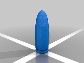 9 19 mm para georg luger nato 3d printing 9mm 9x19mm bullet firearms 3d print model - Mito3D