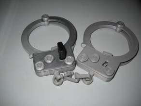 hand cuffs toys games handcuff handcuffs 3d print model - Mito3D