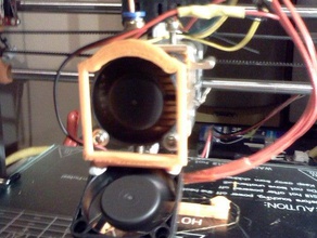 simple fan holder 3d printer extruders 3d print model - Mito3D