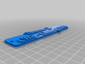 timone 2016 tag keychain keychains customized 3d print model - Mito3D