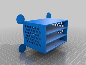 my customized smd small parts drawers tool holders boxes 3d print model - Mito3D