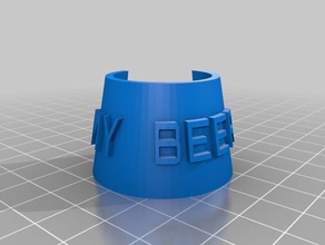 bottle name tag my beer food drink customized 3d print model - Mito3D