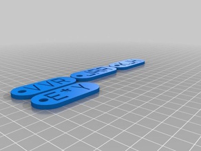 my customized batch keychain generator dl club keychains 3d print model - Mito3D
