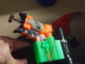 nerf choque coldre brinquedos jogos lanterna de montagem gun 3d print model - Mito3D