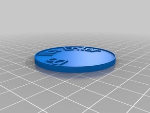 power grid do-not-enter chips coins badges customized 3d print model - Mito3D
