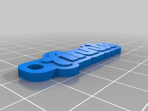 annie1 keychains customized 3d print model - Mito3D