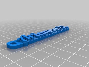 arianna Anahtarlık özelleştirilmiş 3d print model - Mito3D