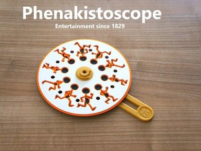 phenakistoscope art tools animated animation artistic cartoon entertainment film motion picture movie qqqq video 3d print model - Mito3D