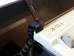 l'accent fk-2001 clavier de la poussière couvrir les supports charnière bureau 3d print model - Mito3D