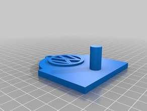 vw llave de gancho organización personalizado 3d print model - Mito3D