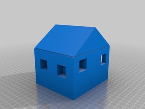 simple house 3d printing 3d print model - Mito3D