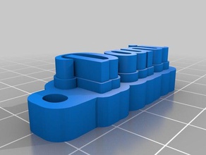 etiqueta de dani llaveros personalizado 3d print model - Mito3D